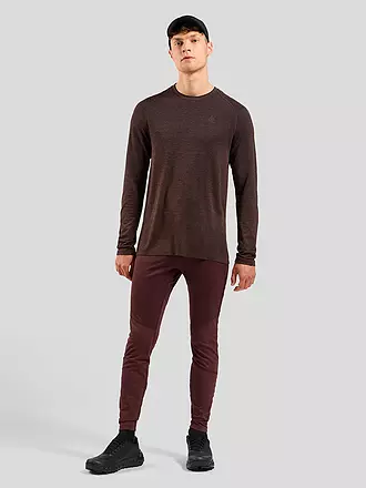 ODLO | T-shirt de running sans coutures Essentials pour homme | dunkelrot